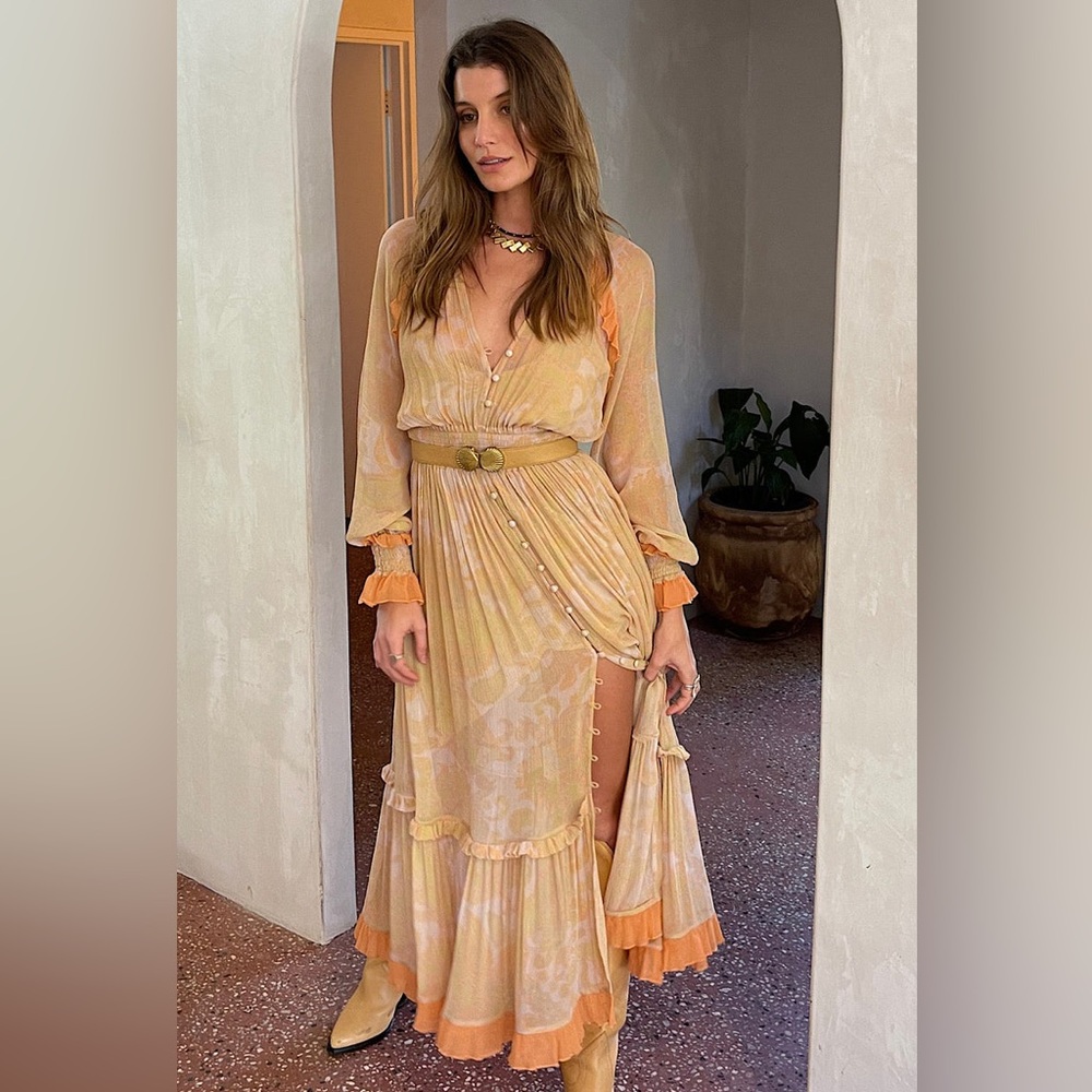 Handle with Care Silk Crinkle Maxi Dress